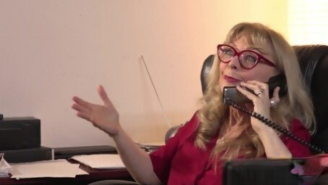 Slutty boss Nina Hartley wants to be fucked by a younger assistant