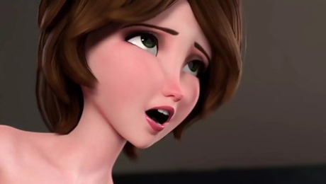 Big Hero 6 - Aunt Cass First Time Anal (Animation with Sound)