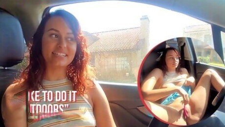 Ersties - Serina from California Masturbates In Her Car